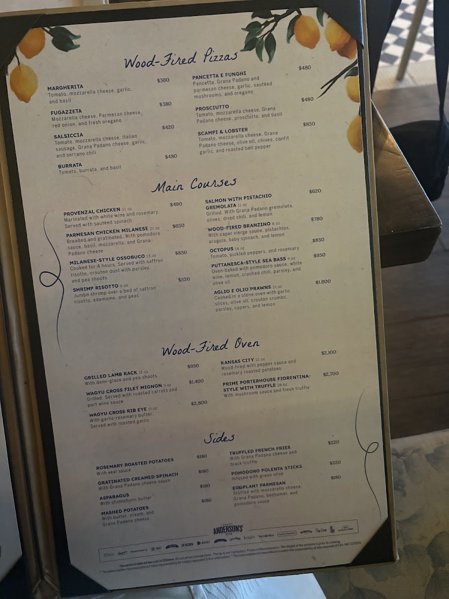 Menu - Nicoletta | Italian Restaurant In CancunPhoto 7